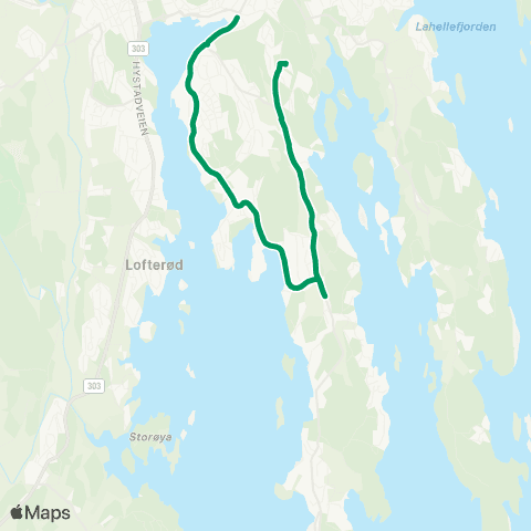 VKT - Vestfold Kollektivtrafikk Varden-Fjellvik map