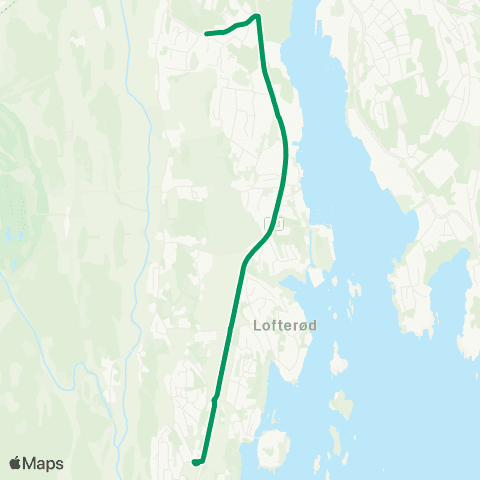 VKT - Vestfold Kollektivtrafikk Klinestad-Fevang skole map