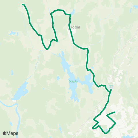 VKT - Vestfold Kollektivtrafikk Mokollen-Kodal map