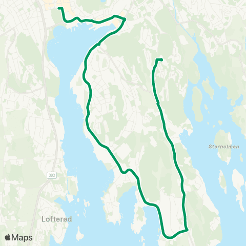 VKT - Vestfold Kollektivtrafikk Breidablikk-Skravestad-Unnebeg map