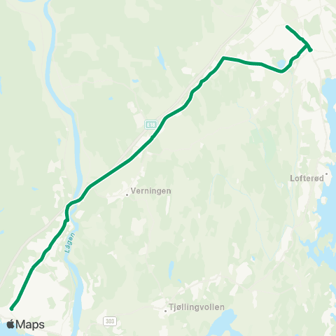 VKT - Vestfold Kollektivtrafikk Larvik-Bommestad-Sandefjord map