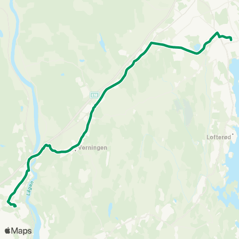 VKT - Vestfold Kollektivtrafikk Hedrum-Verningen-Sandefjord map