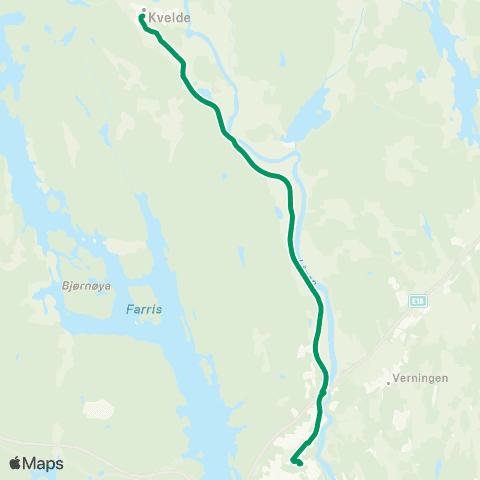 VKT - Vestfold Kollektivtrafikk Hedrum-Bjerke-Kvelde map