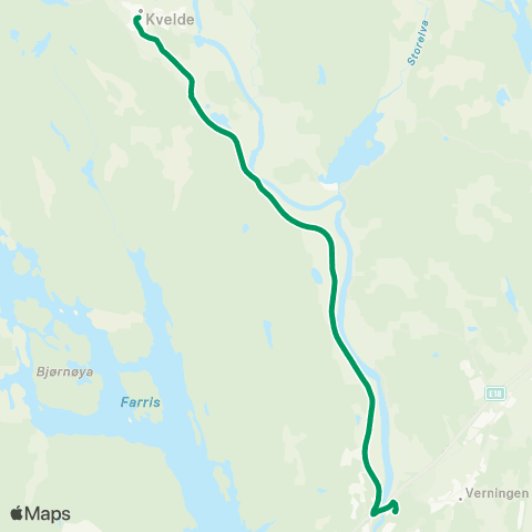 VKT - Vestfold Kollektivtrafikk Hedrum-Bjerke-Kvelde map