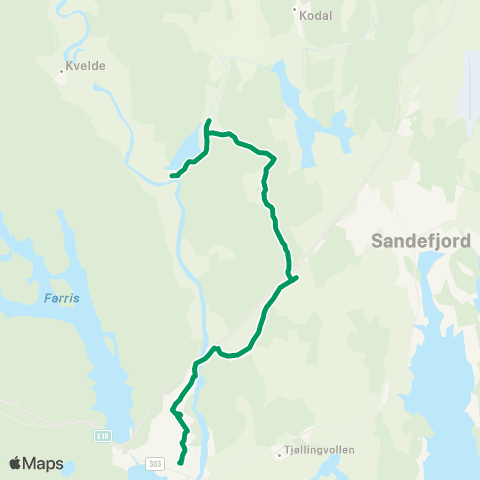 VKT - Vestfold Kollektivtrafikk Hedrum usk-Mørk-Sundet map