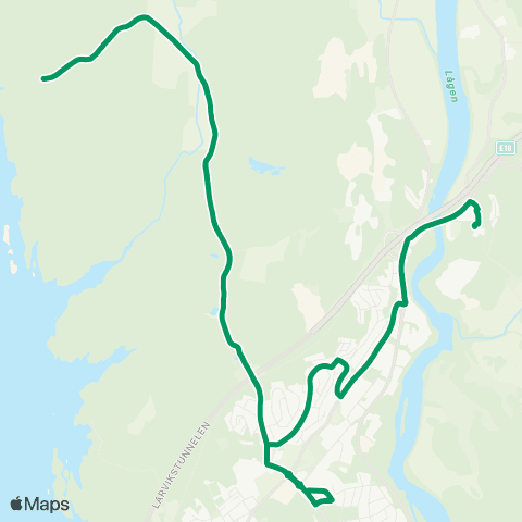 VKT - Vestfold Kollektivtrafikk Vestmarka-Hedrum skole map