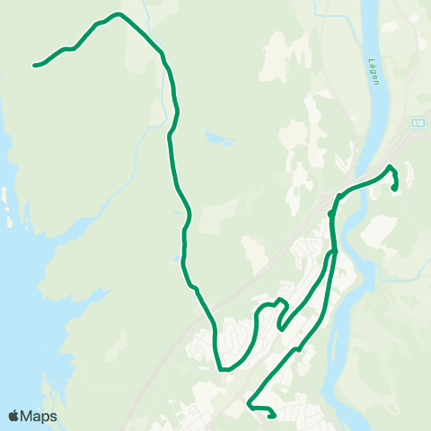 VKT - Vestfold Kollektivtrafikk Rødbøl-Hedrum usk map