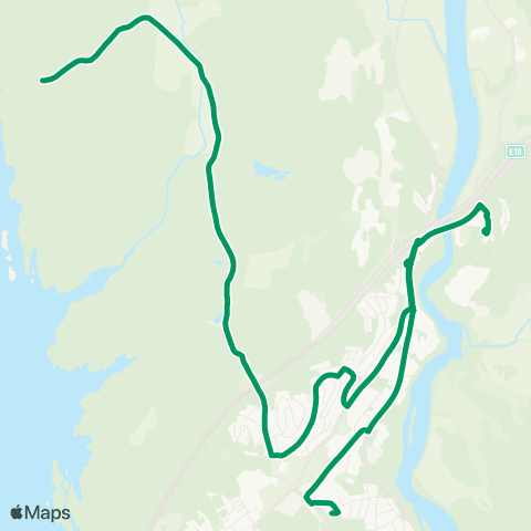 VKT - Vestfold Kollektivtrafikk Hedrum-Ono snuplass map