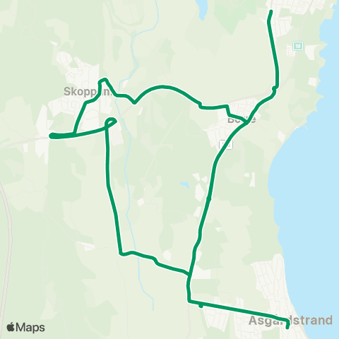 VKT - Vestfold Kollektivtrafikk Åsgårdstrand-Borre-Adal-Granly map