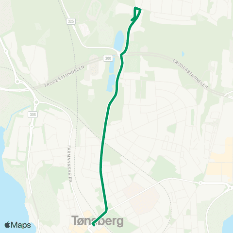VKT - Vestfold Kollektivtrafikk Tønsberg-Greveskogen vgs map