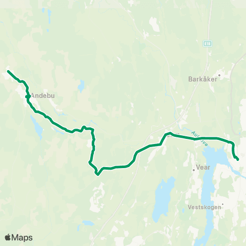 VKT - Vestfold Kollektivtrafikk Andebu-Dyrsøe-Tønsberg map