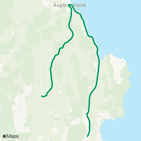 VKT - Vestfold Kollektivtrafikk Fon-Kirkevoll skole map