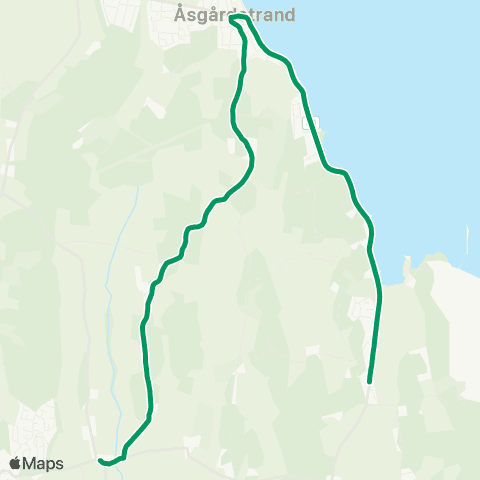 VKT - Vestfold Kollektivtrafikk Volden-Åsg.strand-Eik-Tbg map