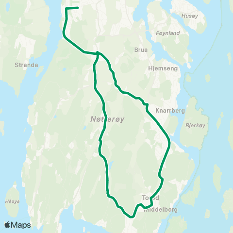 VKT - Vestfold Kollektivtrafikk Engås-Strengsdal-Borgheim map