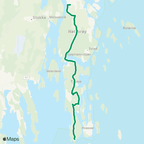 VKT - Vestfold Kollektivtrafikk V.Ende-Tjøme-Steinerskolen map