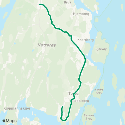 VKT - Vestfold Kollektivtrafikk Movik-Borgheim ungdomsskole map