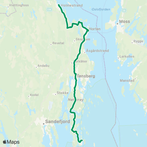 VKT - Vestfold Kollektivtrafikk Tjøme-Tønsberg-Horten-Holmestr map