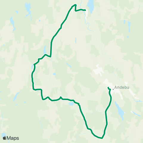 VKT - Vestfold Kollektivtrafikk Andebu-Skjelland-Heimdal map
