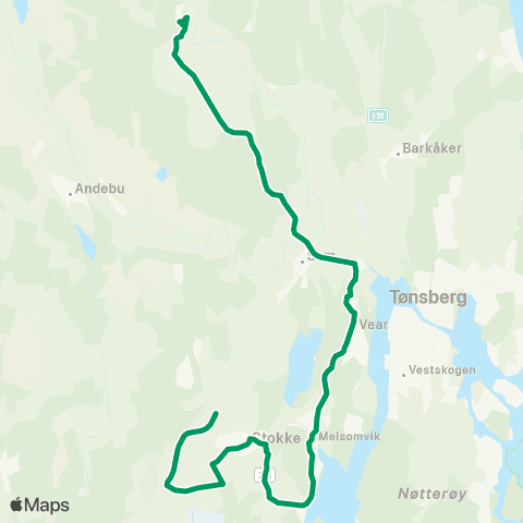 VKT - Vestfold Kollektivtrafikk Sundene-Borgheim map