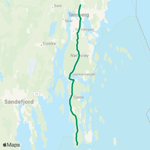 VKT - Vestfold Kollektivtrafikk Verdens Ende - Sundene map