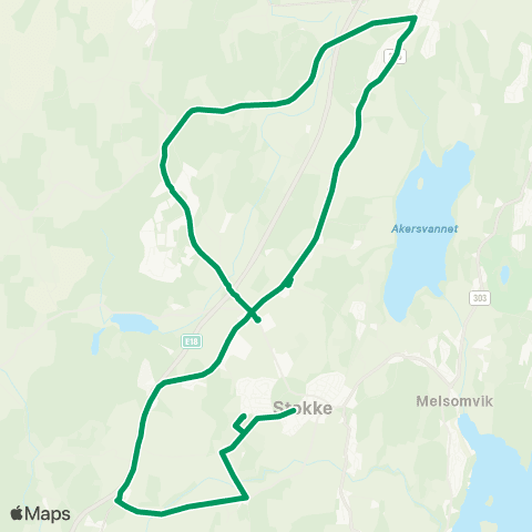 VKT - Vestfold Kollektivtrafikk Dalen-Ramsum-Stokke usk map