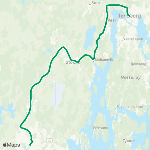 VKT - Vestfold Kollektivtrafikk Ramsum-Dalen map