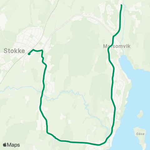 VKT - Vestfold Kollektivtrafikk Melsom-Sandskje-Stokke map