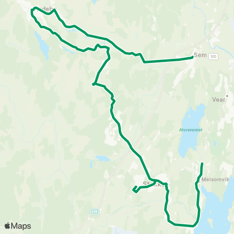 VKT - Vestfold Kollektivtrafikk Dyrsø-Dalen-Stokke map