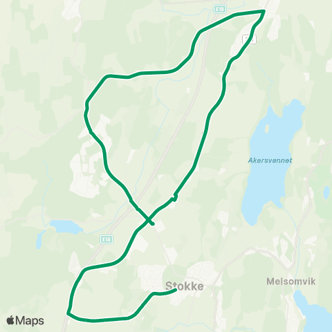 VKT - Vestfold Kollektivtrafikk Bjørndalen-Vivestad map
