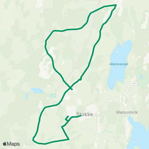 VKT - Vestfold Kollektivtrafikk Bokemoa-Sørby map