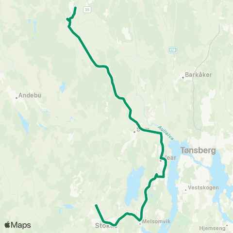 VKT - Vestfold Kollektivtrafikk Andebu-Re vgs map