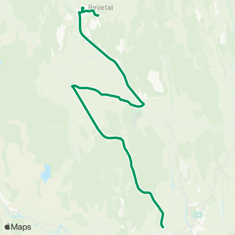 VKT - Vestfold Kollektivtrafikk Revetal-Lensberg map