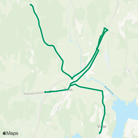 VKT - Vestfold Kollektivtrafikk Sem-Nauen-Vear map