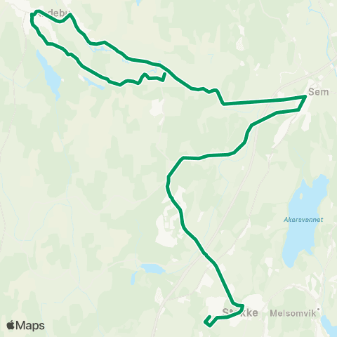 VKT - Vestfold Kollektivtrafikk Adal-Borre-Granly map