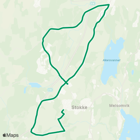 VKT - Vestfold Kollektivtrafikk Borre usk-Skoppum-Adal map