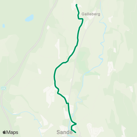 VKT - Vestfold Kollektivtrafikk Haga-Galleberg map