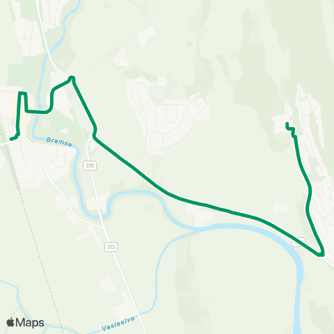 VKT - Vestfold Kollektivtrafikk Sande vgs-Haga skole map