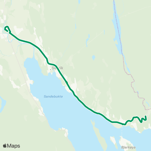 VKT - Vestfold Kollektivtrafikk Haga Skole-Skafjell map