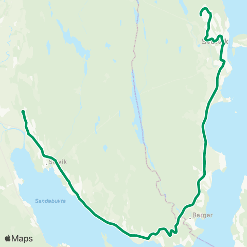VKT - Vestfold Kollektivtrafikk Mariås-Sande vgs map