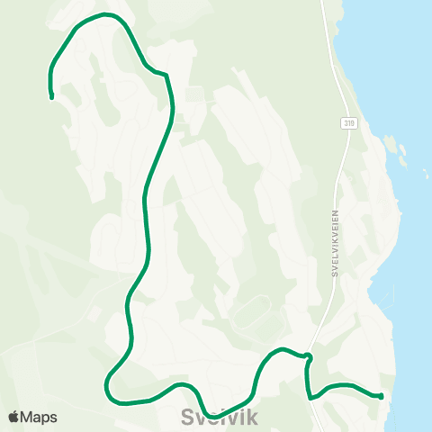 VKT - Vestfold Kollektivtrafikk Svelvik-Mariås map
