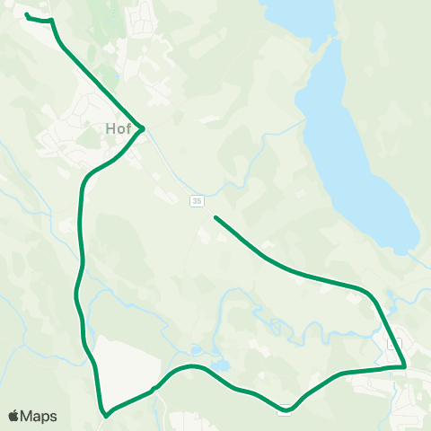 VKT - Vestfold Kollektivtrafikk Sundbyfoss-Hof skole map