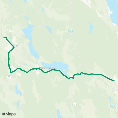 VKT - Vestfold Kollektivtrafikk Botne-Gullhaug-Eplerød map