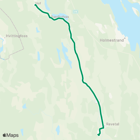 VKT - Vestfold Kollektivtrafikk Hof-Re vgs map