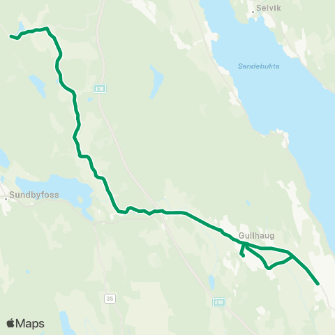 VKT - Vestfold Kollektivtrafikk Eplerød-Botne-Gjøklep map