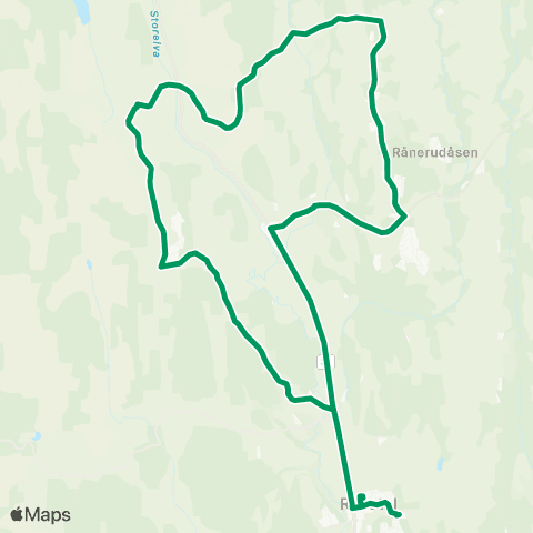 VKT - Vestfold Kollektivtrafikk Fossan-Fon-Rørostoppen skole map