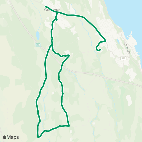 VKT - Vestfold Kollektivtrafikk Gjøklep-Botne-Kornto map