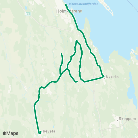 VKT - Vestfold Kollektivtrafikk Botne-Gjøklep-Eplerød map