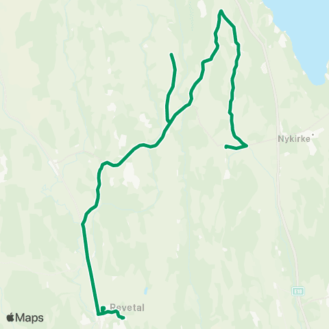VKT - Vestfold Kollektivtrafikk Haugan-Kirkevoll-Revetal map