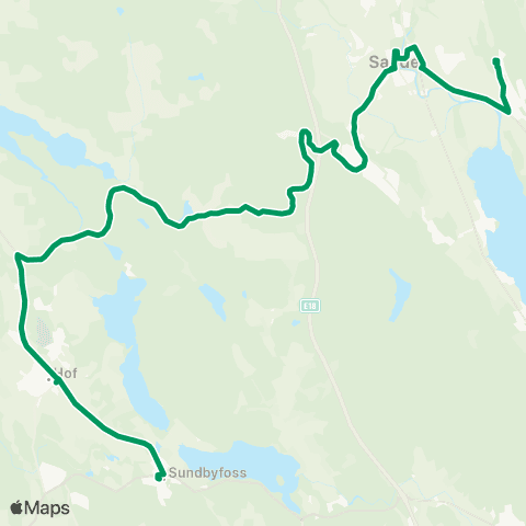 VKT - Vestfold Kollektivtrafikk Hof-Sande map