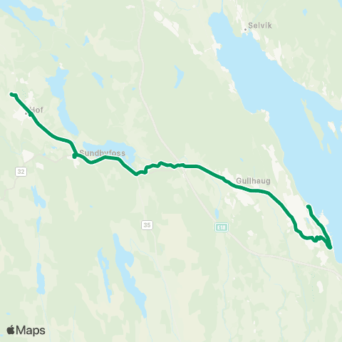 VKT - Vestfold Kollektivtrafikk Holmestrand-Gullhaug-Hof map